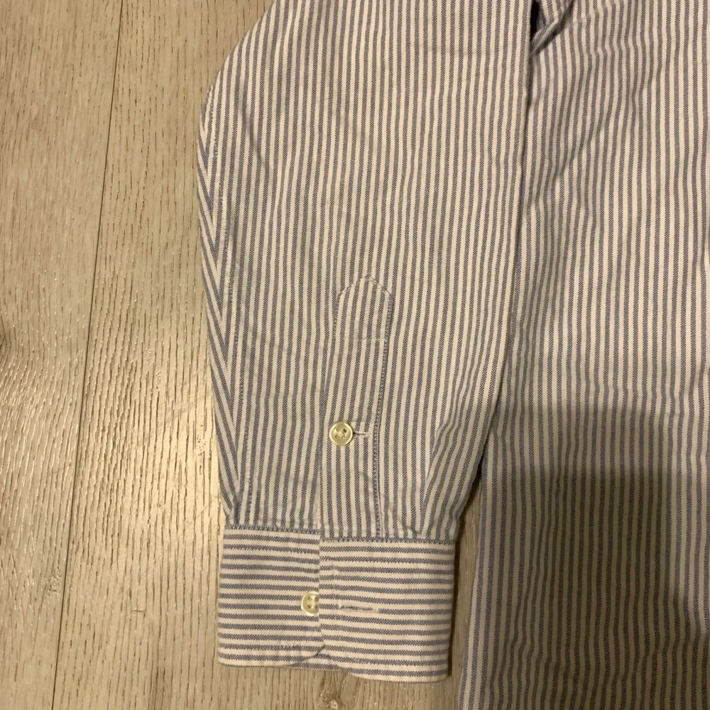 Ralph‎ Lauren Boys Size 12 Striped Blue & White Button Down Shirt summer spring